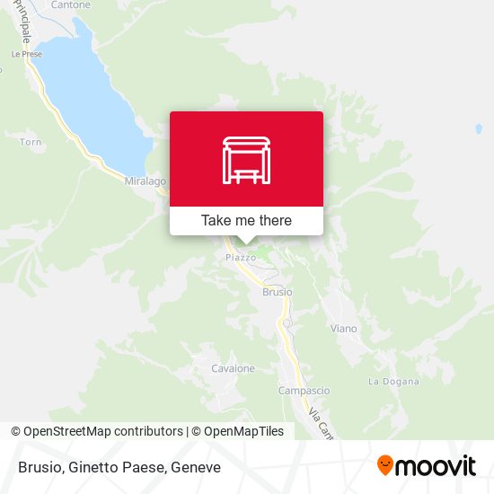 Brusio, Ginetto Paese map