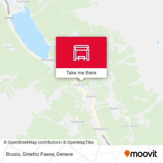 Brusio, Ginetto Paese map