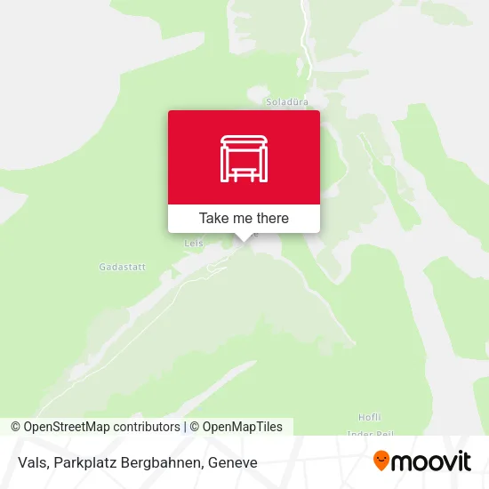 Vals, Parkplatz Bergbahnen map