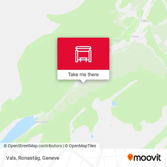 Vals, Ronastäg map