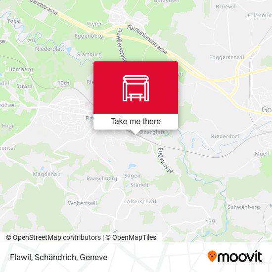 Flawil, Schändrich map