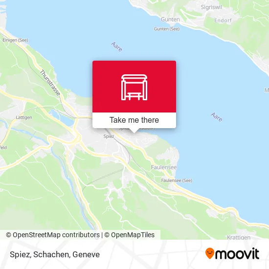 Spiez, Schachen map