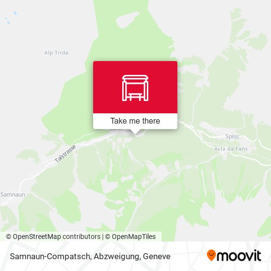 Samnaun-Compatsch, Abzweigung map