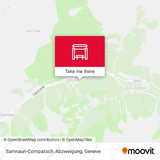 Samnaun-Compatsch, Abzweigung plan