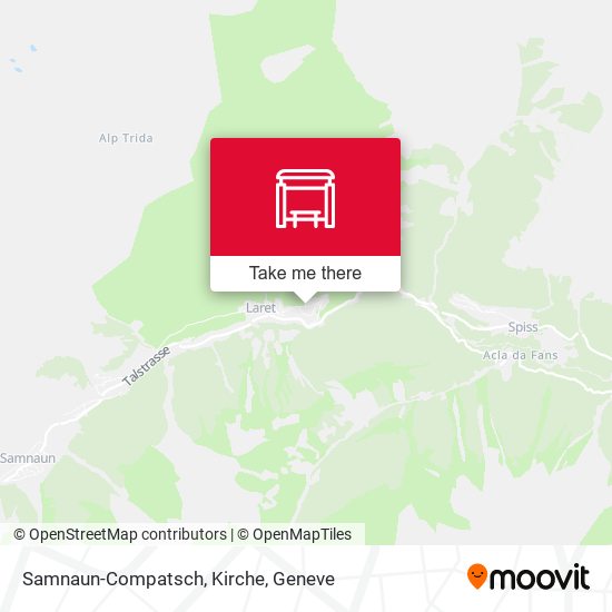 Samnaun-Compatsch, Kirche map