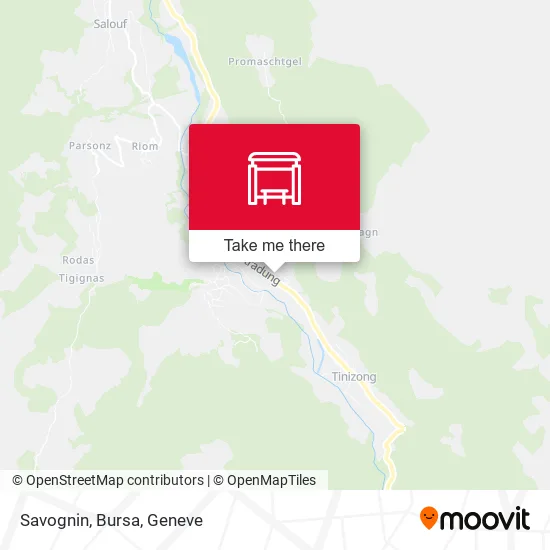 Savognin, Bursa map