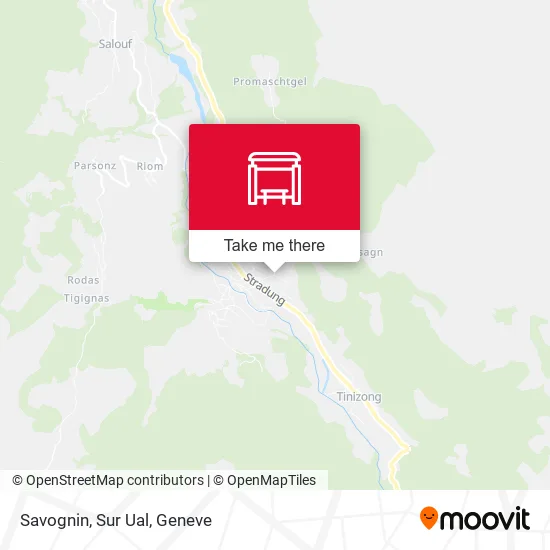 Savognin, Sur Ual map