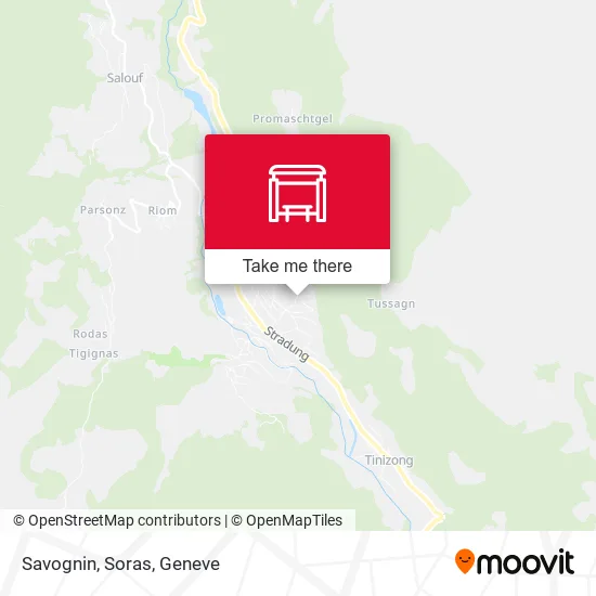 Savognin, Soras map