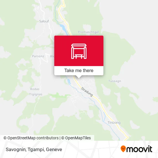 Savognin, Tgampi map