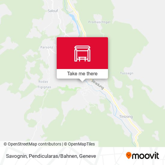 Savognin, Pendicularas/Bahnen map