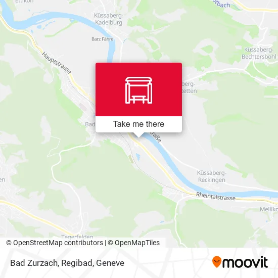 Bad Zurzach, Regibad map