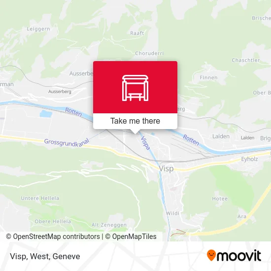 Visp, West plan