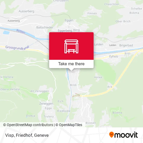 Visp, Friedhof map