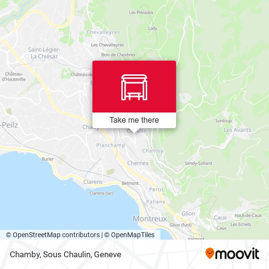 Chamby, Sous Chaulin map
