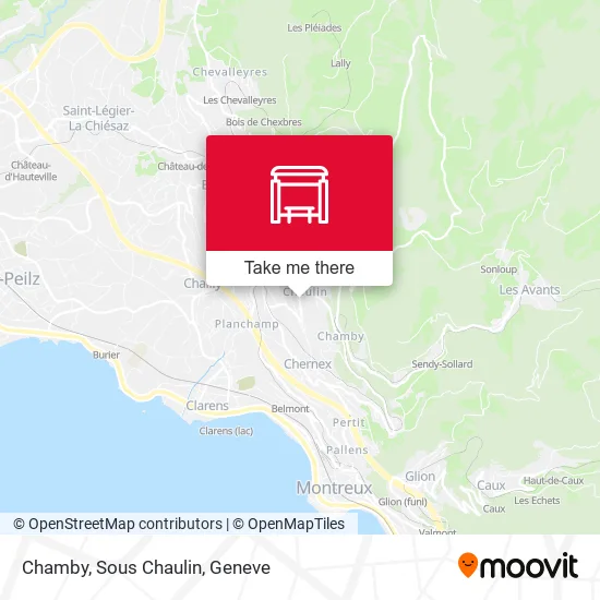 Chamby, Sous Chaulin map