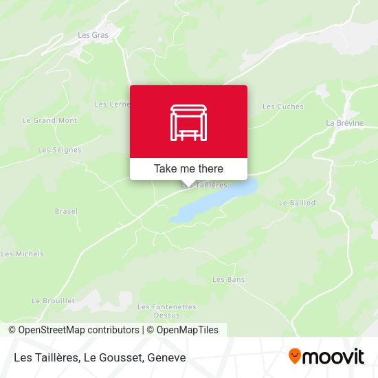 Les Taillères, Le Gousset map