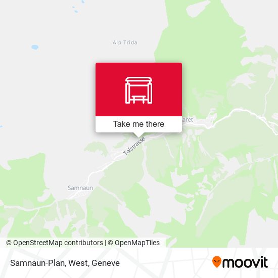 Samnaun-Plan, West map
