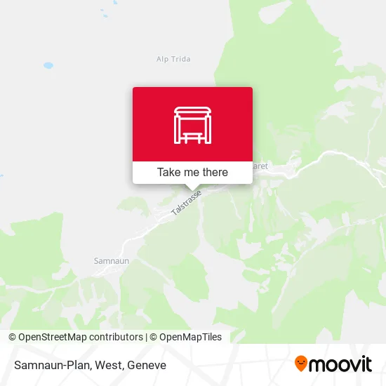 Samnaun-Plan, West map