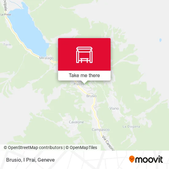 Brusio, I Prai map