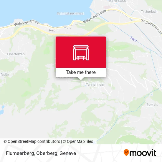 Flumserberg, Oberberg map