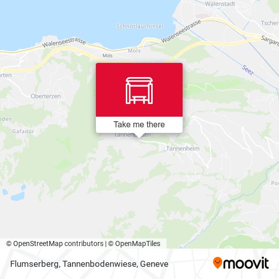 Flumserberg, Tannenbodenwiese map