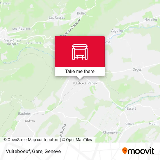 Vuiteboeuf, Gare map