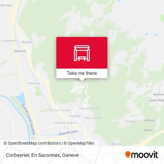 Corbeyrier, En Saconnex map