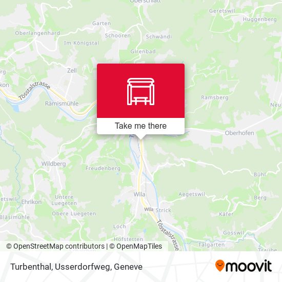 Turbenthal, Usserdorfweg map