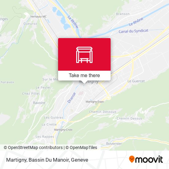 Martigny, Bassin Du Manoir plan