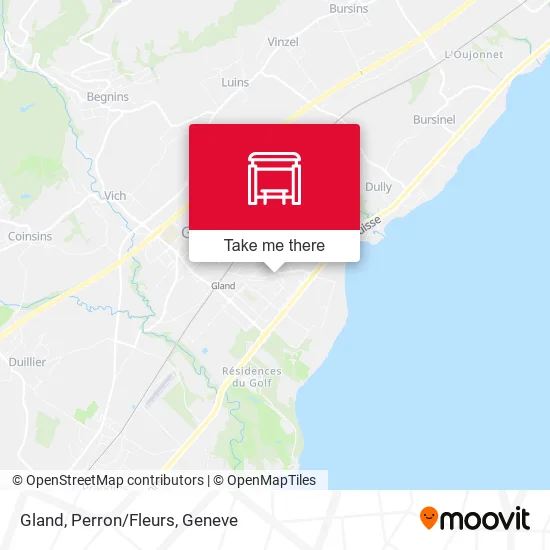 Gland, Perron/Fleurs map