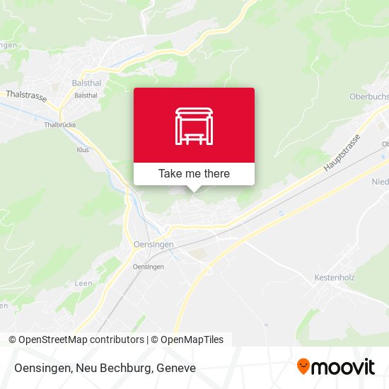 Oensingen, Neu Bechburg map