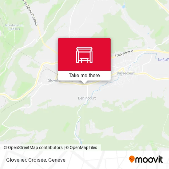 Glovelier, Croisée map