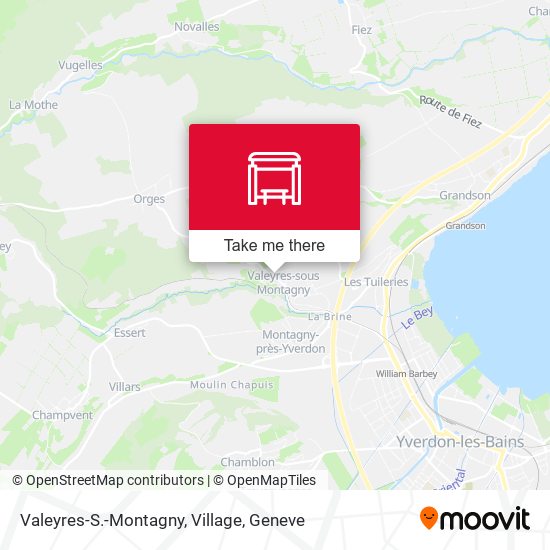 Valeyres-S.-Montagny, Village map