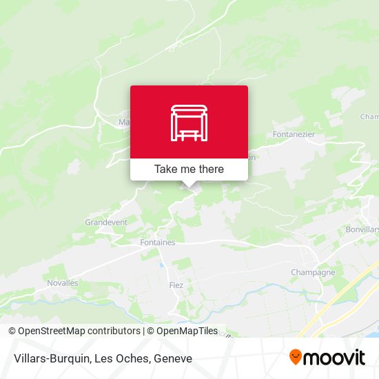 Villars-Burquin, Les Oches map