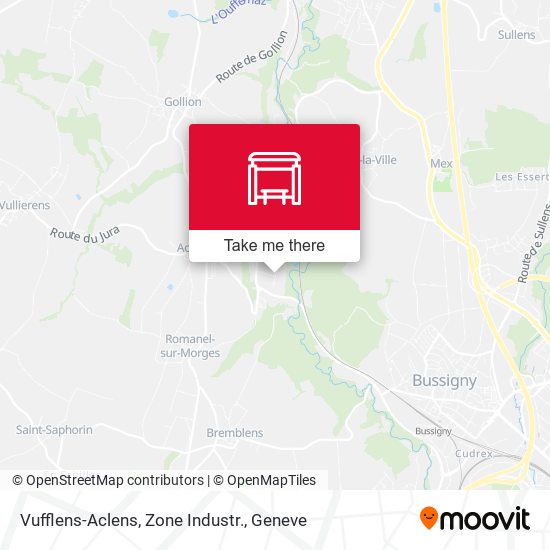 Vufflens-Aclens, Zone Industr. map