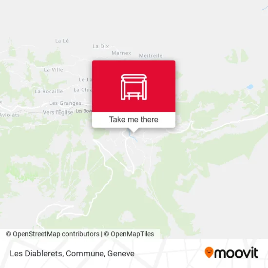Les Diablerets, Commune map