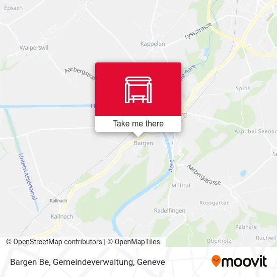 Bargen Be, Gemeindeverwaltung map