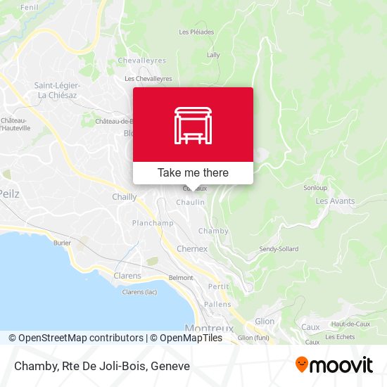 Chamby, Rte De Joli-Bois map