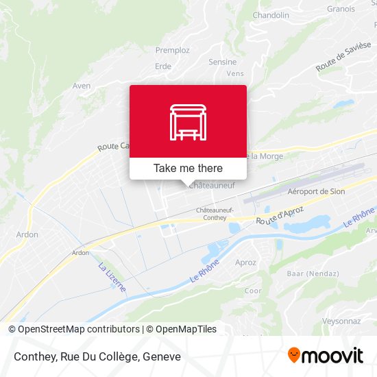 Conthey, Rue Du Collège map