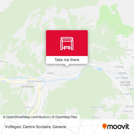 Vollèges, Centre Scolaire map