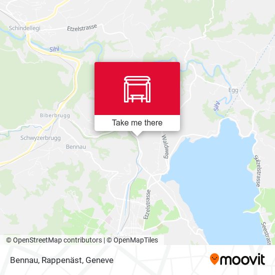 Bennau, Rappenäst map