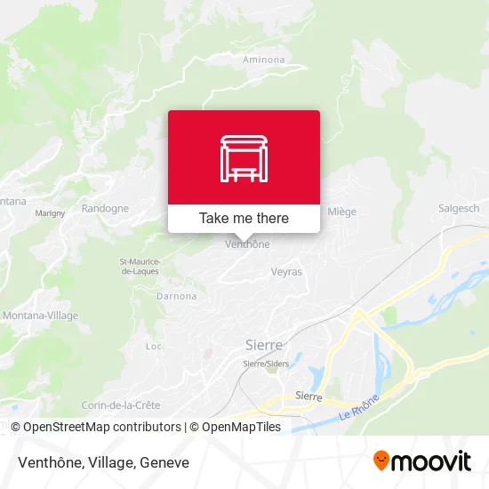 Venthône, Village map