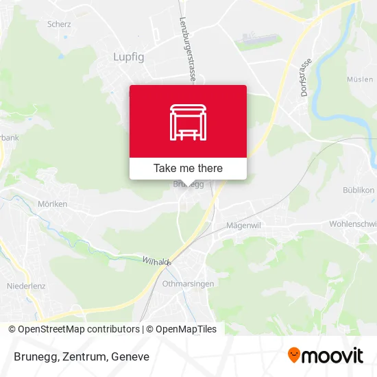 Brunegg, Zentrum map