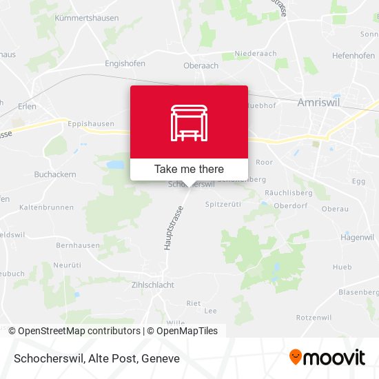 Schocherswil, Alte Post map