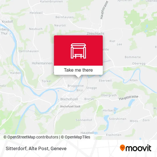 Sitterdorf, Alte Post map