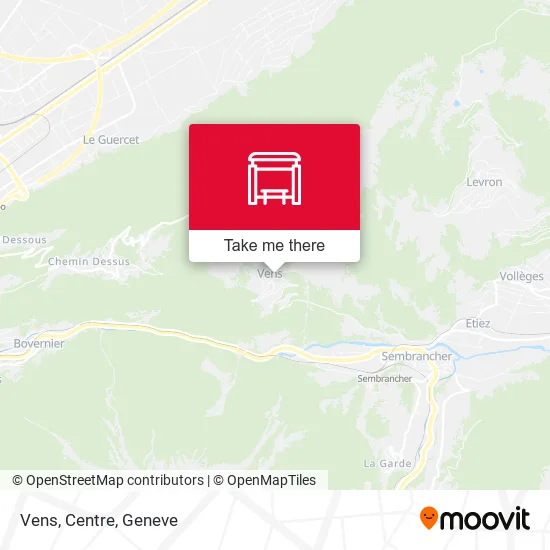 Vens, Centre map