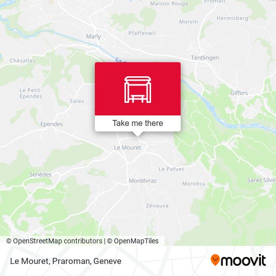 Le Mouret, Praroman map