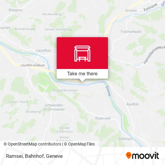Ramsei, Bahnhof map