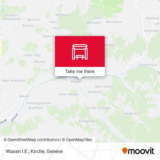 Wasen I.E., Kirche map
