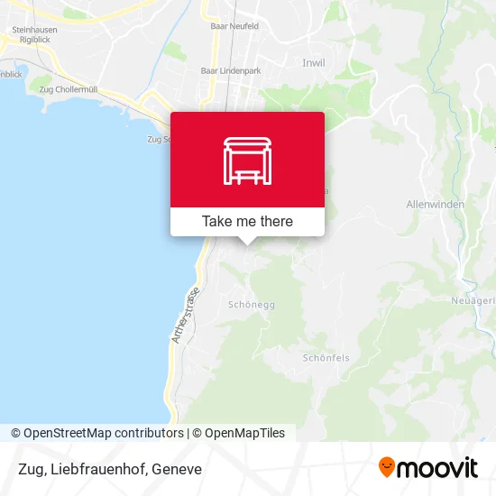 Zug, Liebfrauenhof map